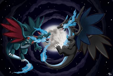 mega shiny charizard x.